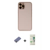 MARSİLYAN™- iPhone 12 Pro Max Kılıf Yadigar Klasik - Siyah 20D Premium Cam Ekran Koruyucu + Metal Kamera Lens Koruma Cam - GD