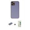 MARSİLYAN™- iPhone 12 Pro Max Kılıf Yadigar Klasik - Siyah 20D Premium Cam Ekran Koruyucu + Renkli Kamera Lens Koruma Cam - PE