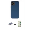 MARSİLYAN™- iPhone 12 Pro Max Kılıf Yadigar Klasik - Siyah 20D Premium Cam Ekran Koruyucu + Renkli Kamera Lens Koruma Cam - PE