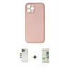 MARSİLYAN™- iPhone 12 Pro Max Kılıf Yadigar Klasik - Siyah 20D Premium Cam Ekran Koruyucu + Shine Kamera Lens - GD