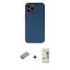 MARSİLYAN™- iPhone 12 Pro Max Kılıf Yadigar Klasik - Siyah 20D Premium Cam Ekran Koruyucu + Shine Kamera Lens Koruma Cam - SABE