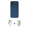 MARSİLYAN™- iPhone 12 Pro Max Kılıf Yadigar Klasik - Siyah 20D Premium Cam Ekran Koruyucu + Shine Kamera Lens - GD
