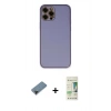 MARSİLYAN™- iPhone 12 Pro Max Kılıf Yadigar Klasik - Siyah 20D Premium Cam Ekran Koruyucu + Siyah Shine Kamera Lens Koruma Cam