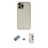 MARSİLYAN™- iPhone 12 Pro Max Kılıf Yadigar Klasik - Siyah 20D Premium Cam Ekran Koruyucu + Siyah Shine Kamera Lens Koruma Cam