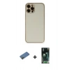 MARSİLYAN™- iPhone 12 Pro Max Kılıf Yadigar Klasik - Siyah 360 Mat Full Body Arka Koruyucu + Shine Kamera Lens Koruma Cam - GD