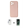 MARSİLYAN™- iPhone 12 Pro Max Kılıf Yadigar Klasik - Siyah 360 Mat Full Body Arka Koruyucu + Shine Kamera Lens - LT
