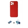 MARSİLYAN™- iPhone 12 Pro Max Kılıf Yadigar Klasik - Siyah 3D Antistatik Cam Ekran Koruyucu + Shine Kamera Lens Koruma Cam - GD