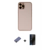 MARSİLYAN™- iPhone 12 Pro Max Kılıf Yadigar Klasik - Siyah 3D Antistatik Hayalet Cam Ekran Koruyucu + Metal Kamera Lens Koruma Cam - GD