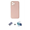 MARSİLYAN™- iPhone 12 Pro Max Kılıf Yadigar Klasik - Siyah 3D Antistatik Seramik Nano Ekran Koruyucu + Metal Kamera Lens Koruma Cam - GD