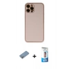 MARSİLYAN™- iPhone 12 Pro Max Kılıf Yadigar Klasik - Siyah 5D Eko Cam Ekran Koruyucu + Shine Kamera Lens Koruma Cam - GS