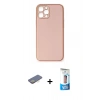 MARSİLYAN™- iPhone 12 Pro Max Kılıf Yadigar Klasik - Siyah 5D Eko Cam Ekran Koruyucu + Renkli Kamera Lens Koruma Cam - SI