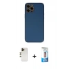 MARSİLYAN™- iPhone 12 Pro Max Kılıf Yadigar Klasik - Siyah 5D Eko Cam Ekran Koruyucu + Shine Kamera Lens - GD