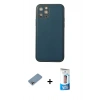 MARSİLYAN™- iPhone 12 Pro Max Kılıf Yadigar Klasik - Siyah 5D Eko Cam Ekran Koruyucu + Shine Kamera Lens Koruma Cam - GI