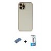 MARSİLYAN™- iPhone 12 Pro Max Kılıf Yadigar Klasik - Siyah 5D Eko Cam Ekran Koruyucu + Shine Kamera Lens Koruma Cam - GD