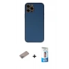 MARSİLYAN™- iPhone 12 Pro Max Kılıf Yadigar Klasik - Siyah 5D Eko Cam Ekran Koruyucu + Shine Kamera Lens Koruma Cam - SABE