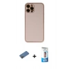 MARSİLYAN™- iPhone 12 Pro Max Kılıf Yadigar Klasik - Siyah 5D Eko Cam Ekran Koruyucu + Shine Kamera Lens Koruma Cam - GD