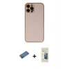 MARSİLYAN™- iPhone 12 Pro Max Kılıf Yadigar Klasik - Siyah 6D Mat Seramik Hayalet Nano Ekran Koruyucu + Shine Kamera Lens Koruma Cam - GD