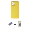 MARSİLYAN™- iPhone 12 Pro Max Kılıf Yadigar Klasik - Siyah 6D Mat Seramik Hayalet Nano Ekran Koruyucu + Metal Kamera Lens Koruma Cam - GD
