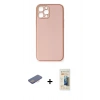 MARSİLYAN™- iPhone 12 Pro Max Kılıf Yadigar Klasik - Siyah 6D Mat Seramik Hayalet Nano Ekran Koruyucu + Renkli Kamera Lens Koruma Cam - PE