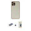 MARSİLYAN™- iPhone 12 Pro Max Kılıf Yadigar Klasik - Siyah 6D Mat Seramik Hayalet Nano Ekran Koruyucu + Renkli Kamera Lens Koruma Cam - SI