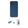 MARSİLYAN™- iPhone 12 Pro Max Kılıf Yadigar Klasik - Siyah 6D Mat Seramik Hayalet Nano Ekran Koruyucu + Renkli Kamera Lens Koruma Cam - SI
