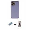 MARSİLYAN™- iPhone 12 Pro Max Kılıf Yadigar Klasik - Siyah Bilvis Hayalet Cam Ekran Koruyucu + Shine Kamera Lens Koruma Cam - GI