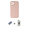MARSİLYAN™- iPhone 12 Pro Max Kılıf Yadigar Klasik - Siyah Bilvis Hayalet Cam Ekran Koruyucu + Metal Kamera Lens Koruma Cam - GD