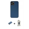 MARSİLYAN™- iPhone 12 Pro Max Kılıf Yadigar Klasik - Siyah Bilvis Hayalet Cam Ekran Koruyucu + Shine Kamera Lens Koruma Cam - GD