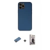 MARSİLYAN™- iPhone 12 Pro Max Kılıf Yadigar Klasik - Siyah Bilvis Hayalet Cam Ekran Koruyucu + Shine Kamera Lens Koruma Cam - GD