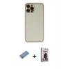 MARSİLYAN™- iPhone 12 Pro Max Kılıf Yadigar Klasik - Siyah Bilvis Hayalet Cam Ekran Koruyucu + Shine Kamera Lens Koruma Cam - GS