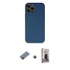 MARSİLYAN™- iPhone 12 Pro Max Kılıf Yadigar Klasik - Siyah Bilvis Hayalet Cam Ekran Koruyucu + Metal Kamera Lens Koruma Cam - KI