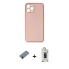MARSİLYAN™- iPhone 12 Pro Max Kılıf Yadigar Klasik - Siyah Bilvis Hayalet Cam Ekran Koruyucu + Metal Kamera Lens Koruma Cam - KI