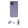 MARSİLYAN™- iPhone 12 Pro Max Kılıf Yadigar Klasik - Siyah Bilvis Hayalet Cam Ekran Koruyucu + Shine Kamera Lens Koruma Cam - PE