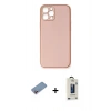 MARSİLYAN™- iPhone 12 Pro Max Kılıf Yadigar Klasik - Siyah Bilvis Hayalet Cam Ekran Koruyucu + Shine Kamera Lens Koruma Cam - PE