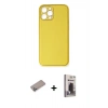 MARSİLYAN™- iPhone 12 Pro Max Kılıf Yadigar Klasik - Siyah Bilvis Hayalet Cam Ekran Koruyucu + Shine Kamera Lens Koruma Cam - SABE