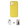 MARSİLYAN™- iPhone 12 Pro Max Kılıf Yadigar Klasik - Siyah Bilvis Hayalet Cam Ekran Koruyucu + Shine Kamera Lens - LT