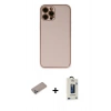 MARSİLYAN™- iPhone 12 Pro Max Kılıf Yadigar Klasik - Siyah Bilvis Hayalet Cam Ekran Koruyucu + Shine Kamera Lens Koruma Cam - SABE