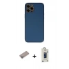 MARSİLYAN™- iPhone 12 Pro Max Kılıf Yadigar Klasik - Siyah Bilvis Hayalet Cam Ekran Koruyucu + Shine Kamera Lens Koruma Cam - SABE