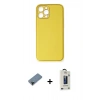 MARSİLYAN™- iPhone 12 Pro Max Kılıf Yadigar Klasik - Siyah Bilvis Hayalet Cam Ekran Koruyucu + Shine Kamera Lens Koruma Cam - SH
