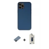 MARSİLYAN™- iPhone 12 Pro Max Kılıf Yadigar Klasik - Siyah Bilvis Hayalet Cam Ekran Koruyucu + Shine Kamera Lens Koruma Cam - SH
