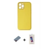 MARSİLYAN™- iPhone 12 Pro Max Kılıf Yadigar Klasik - Siyah Joko 5D Cam + Metal Kamera Lens Koruma Cam - KI