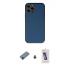 MARSİLYAN™- iPhone 12 Pro Max Kılıf Yadigar Klasik - Siyah Joko 5D Cam + Metal Kamera Lens Koruma Cam - KI