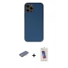 MARSİLYAN™- iPhone 12 Pro Max Kılıf Yadigar Klasik - Siyah Joko 5D Cam + Renkli Kamera Lens Koruma Cam - MI
