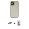 MARSİLYAN™- iPhone 12 Pro Max Kılıf Yadigar Klasik - Siyah Joko 5D Cam + Renkli Kamera Lens Koruma Cam - SI