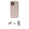 MARSİLYAN™- iPhone 12 Pro Max Kılıf Yadigar Klasik - Siyah Joko 5D Cam + Shine Kamera Lens Koruma Cam - SABE