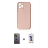MARSİLYAN™- iPhone 12 Pro Max Kılıf Yadigar Klasik - Siyah Joko 5D Cam + Neon Fosforlu Kamera Lens - YL