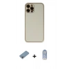 MARSİLYAN™- iPhone 12 Pro Max Kılıf Yadigar Klasik - Siyah Joko Magic 5D Cam + Shine Kamera Lens Koruma Cam - GI
