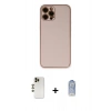 MARSİLYAN™- iPhone 12 Pro Max Kılıf Yadigar Klasik - Siyah Joko Magic 5D Cam + Shine Kamera Lens - GD