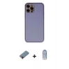 MARSİLYAN™- iPhone 12 Pro Max Kılıf Yadigar Klasik - Siyah Joko Magic 5D Cam + Metal Kamera Lens Koruma Cam - KI