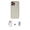 MARSİLYAN™- iPhone 12 Pro Max Kılıf Yadigar Klasik - Siyah Joko Magic 5D Cam + Shine Kamera Lens - LT